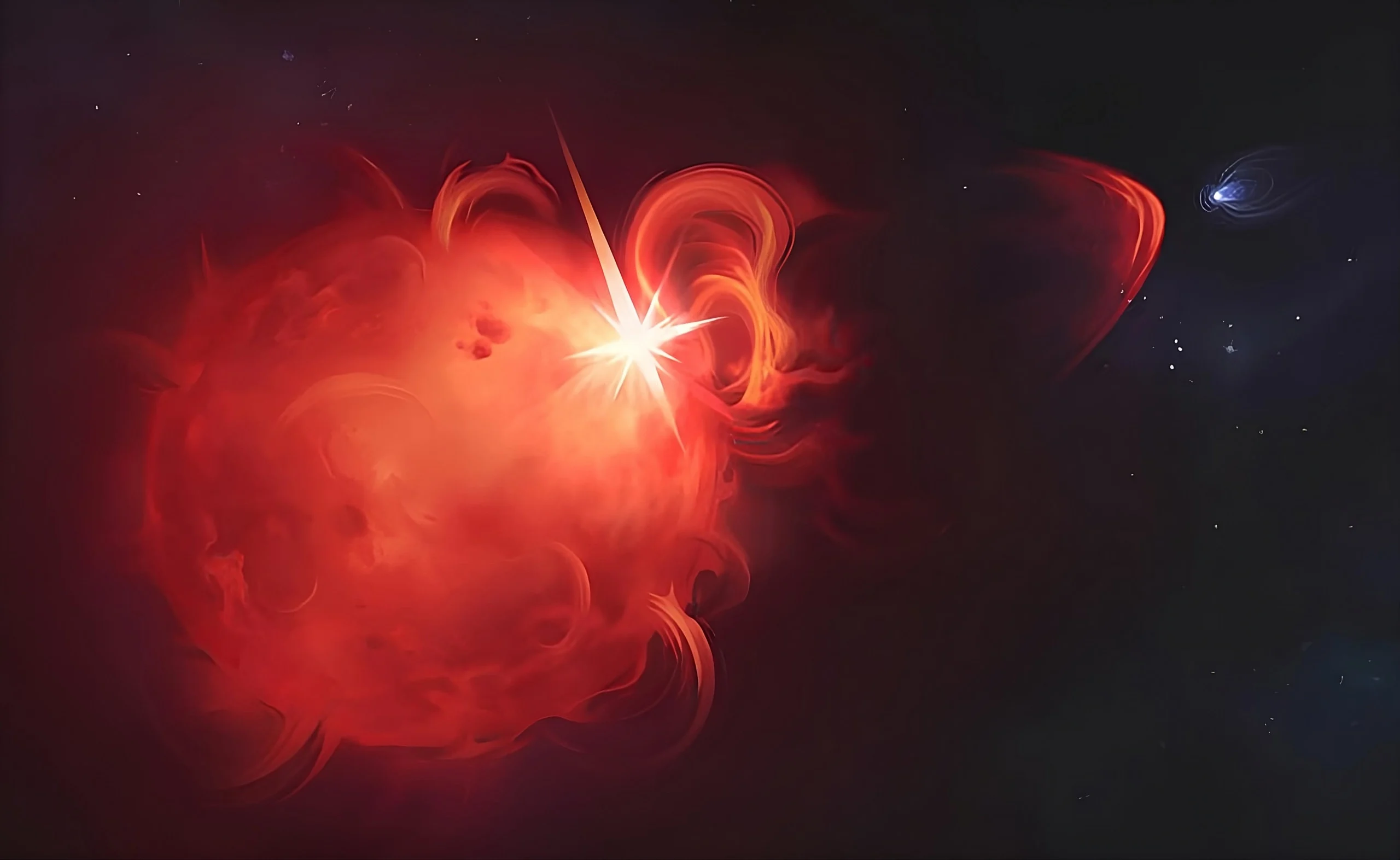 Ejeção de massa coronal em estrela próxima é registrada pela primeira vez, jato de plasma a 2.400 km/s ameaça a habitabilidade de exoplanetas Não é só o Sol: estrela próxima é flagrada lançando jato de plasma para o espaço