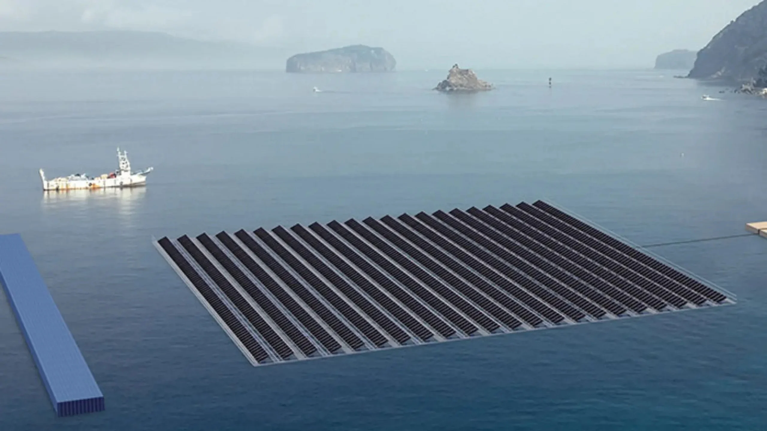 Usina solar-hidrelétrica: painel solar flutuante entra em operação em barragem na Coreia do Sul