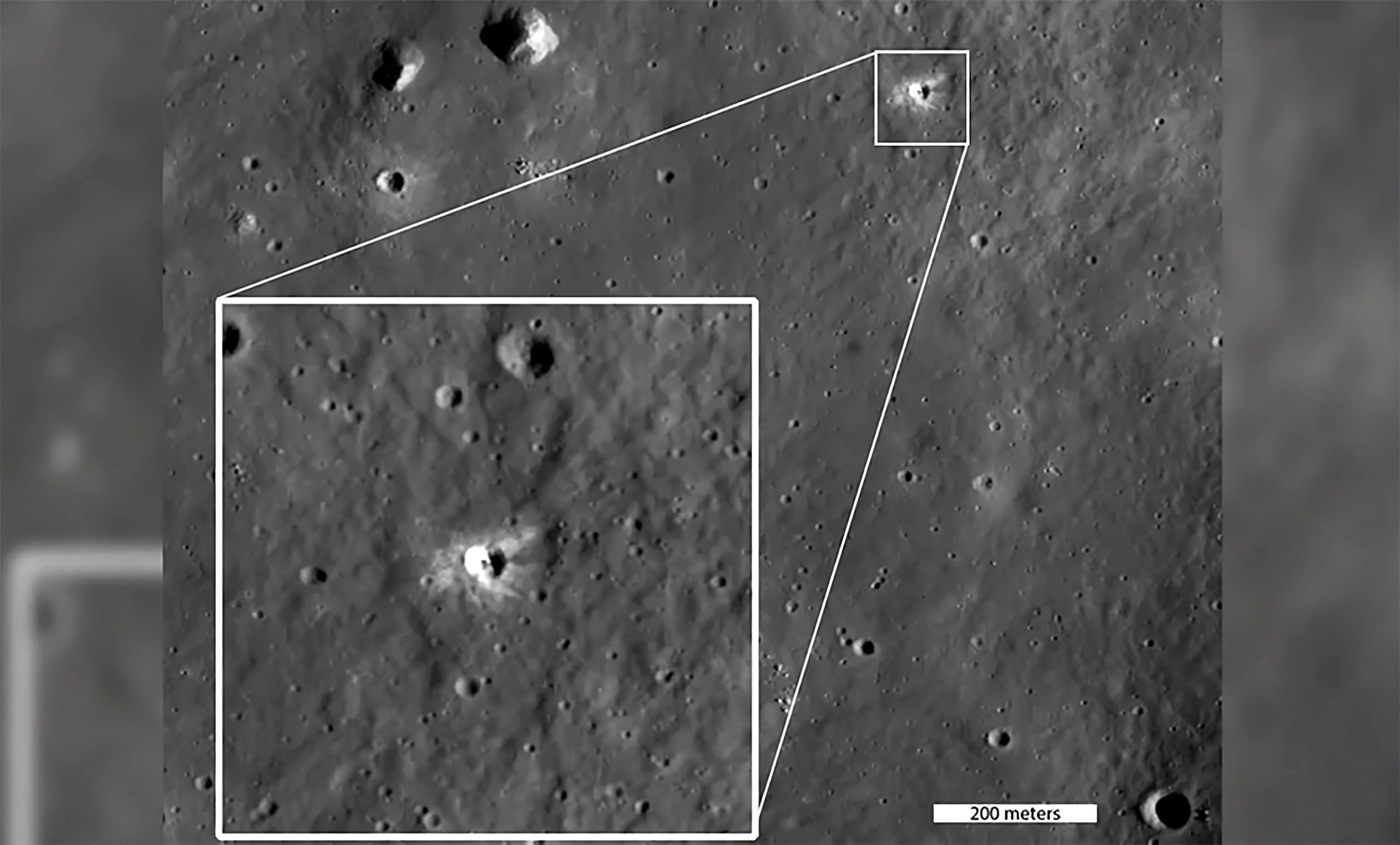 Nova cratera descoberta pela NASA é como uma “sarda” da Lua