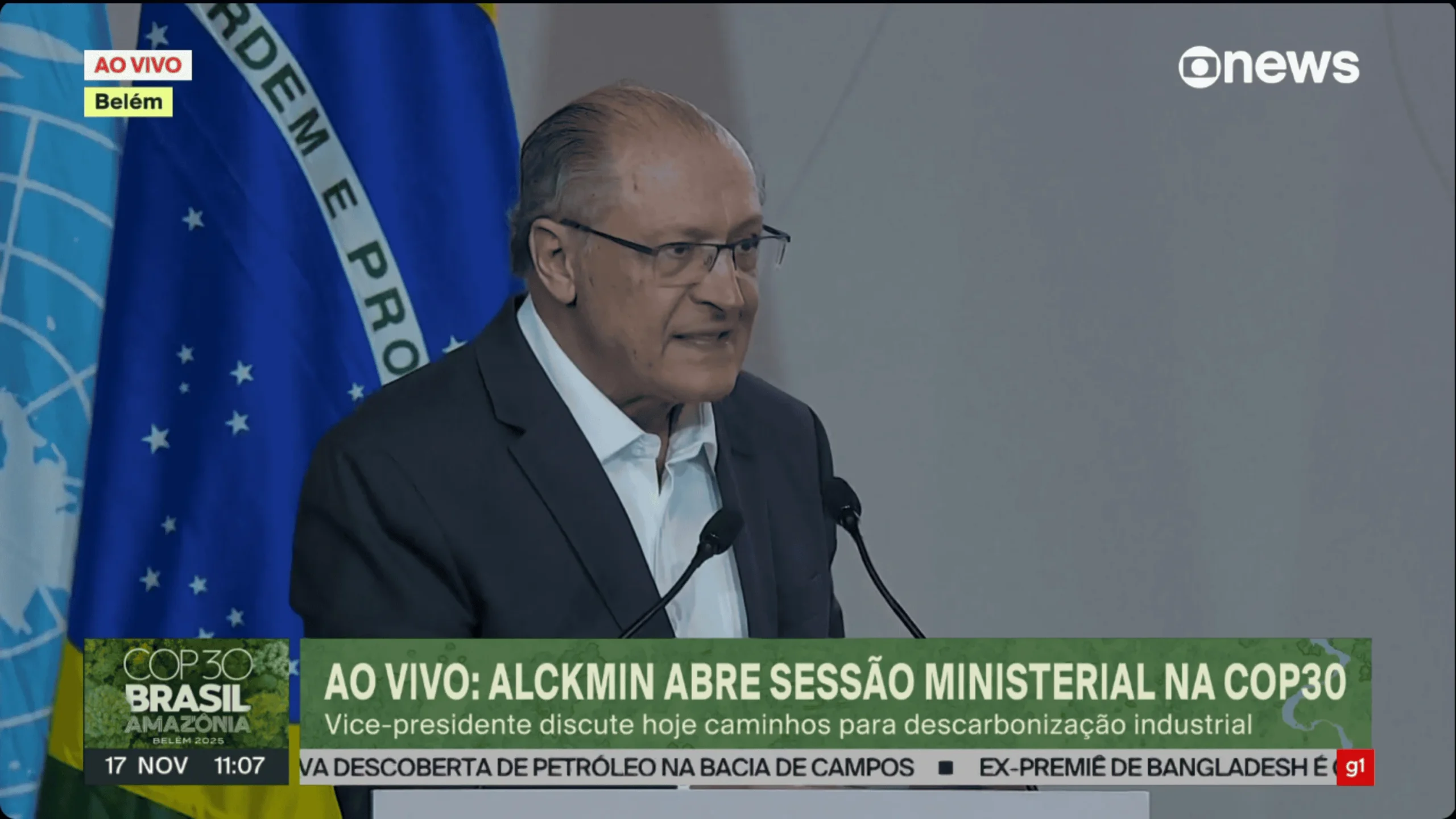 COP30: Alckmin propõe triplicar energia renovável e dobrar eficiência até 2030, com fim do desmatamento ilegal e impulso ao TFFF COP30: Alckmin propõe metas ambiciosas para energia e fim do desmatamento ilegal