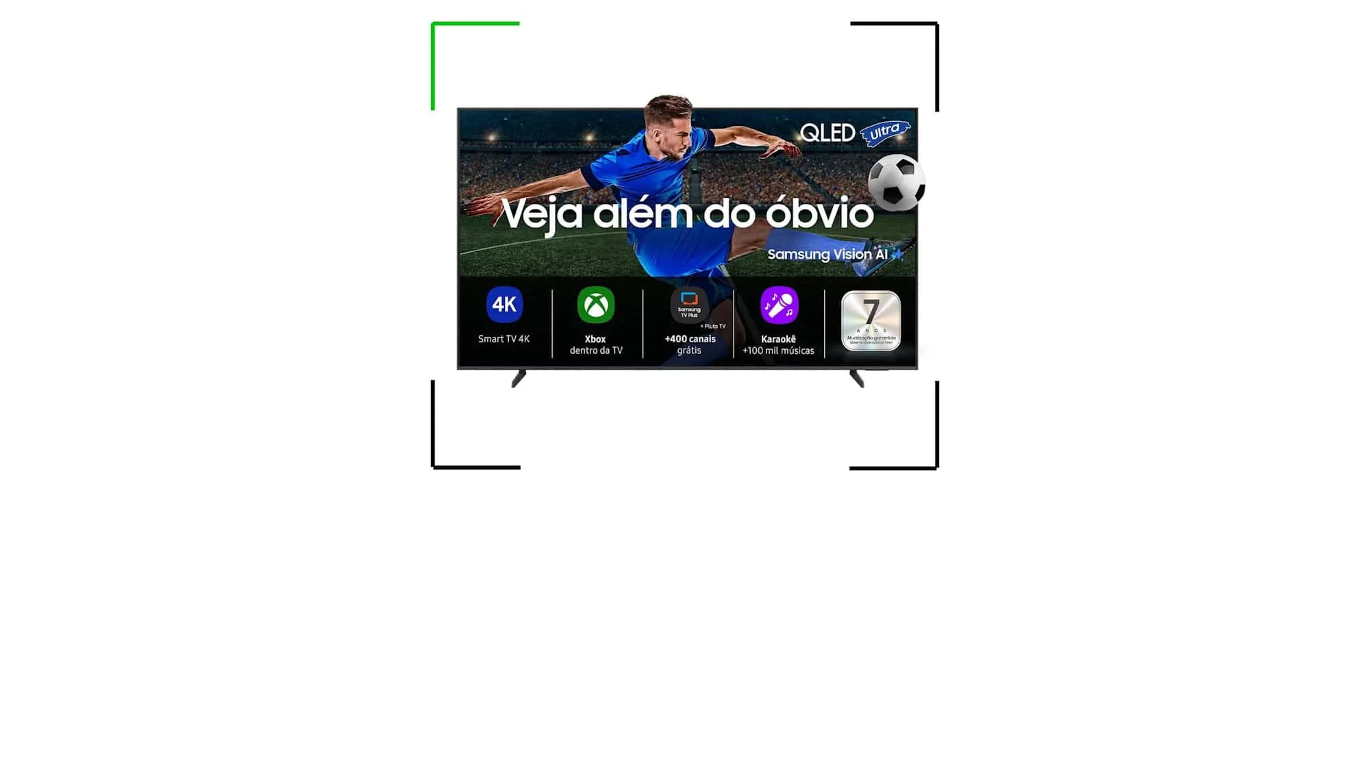Smart TV 4K Samsung com inteligência artificial em promoção na Black Friday: Vision AI 43'' QLED 2025 cai para R$ 1.899 na Amazon Oferta de Black Friday: Smart TV 4K Samsung com inteligência artificial em promoção