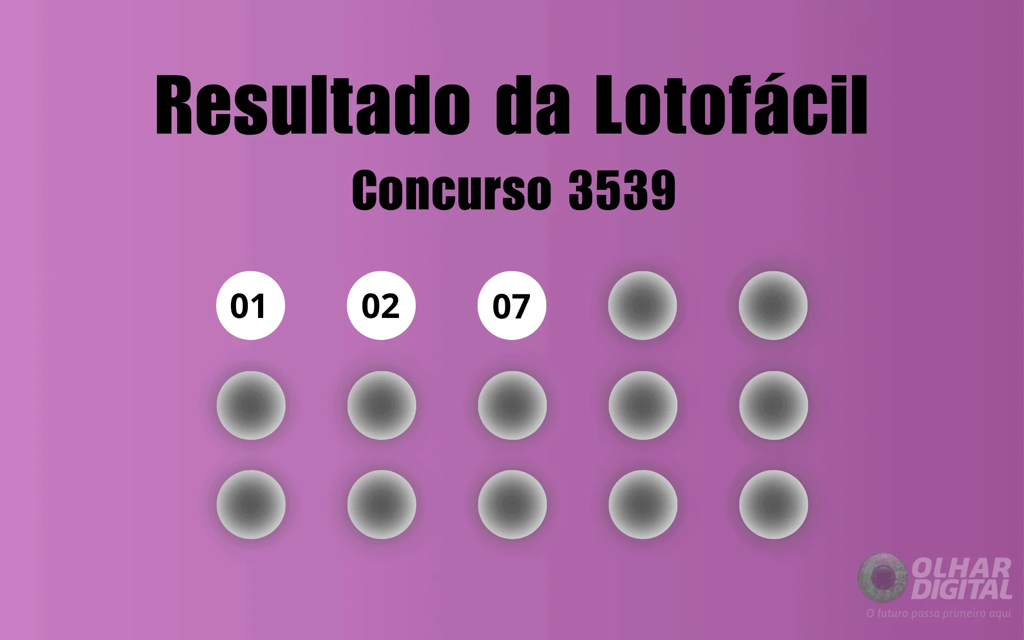 Resultado da Lotofácil de hoje: números do concurso 3539, ganhadores, prêmio acumulado e próximo sorteio 3540 Resultado da Lotofácil de hoje: veja números e ganhadores do concurso 3539 (sexta, 14/11)