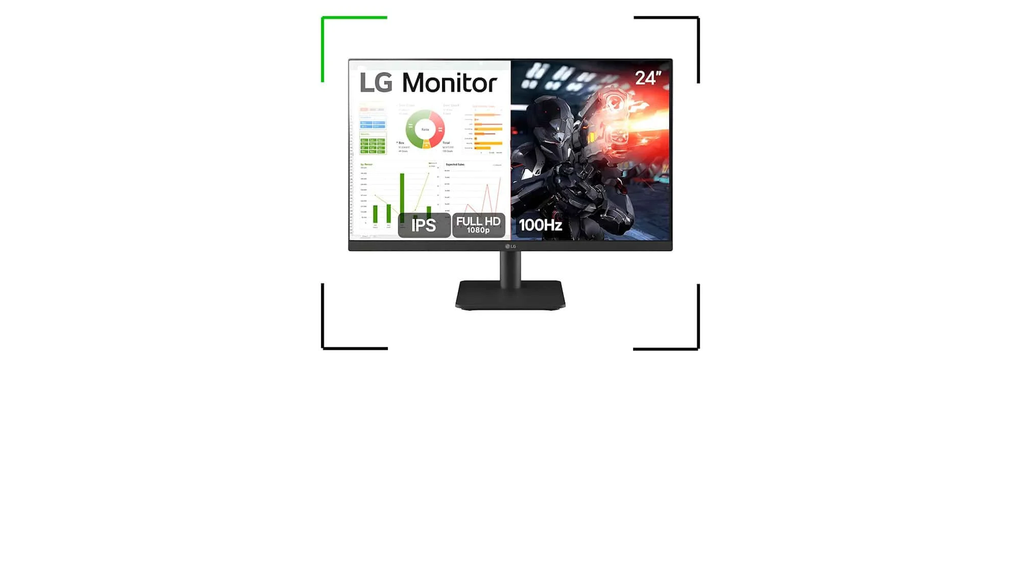 Monitor LG 24MS500-B 24" IPS Full HD 100 Hz com preço de Black Friday no Mercado Livre, ideal para trabalho, jogos e estudos Bom para trabalhar, jogar ou estudar: monitor LG já com preço de Black Friday