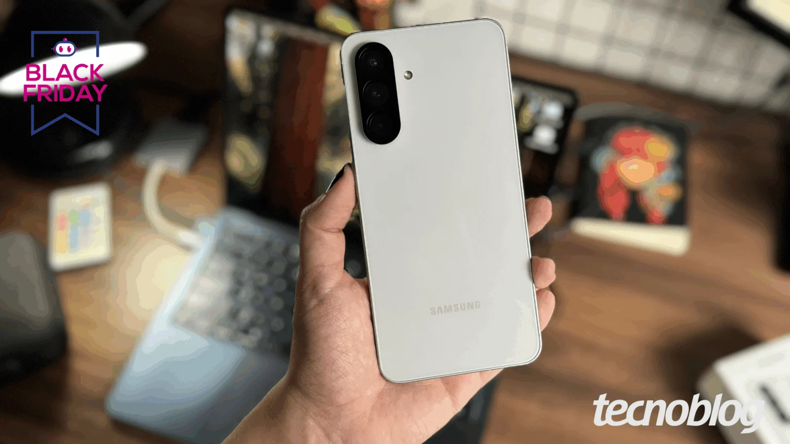 Galaxy A56 em oferta na Black November: 45% de desconto, 12x sem juros e tela Super AMOLED de 120 Hz no AliExpress com cupom MEGAAE05 Black November: Galaxy A56 tem oferta até 12x com 45% de desconto • Tecnoblog