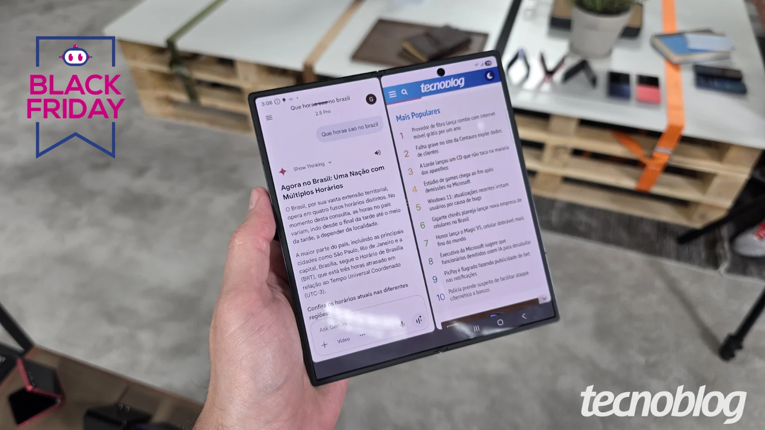 Galaxy Z Fold 7 512 GB em oferta no 11.11 da Black November: R$ 8.293 no Pix com cupom, menor preço desde o lançamento 11.11: Galaxy Z Fold 7 (512 GB) tem oferta imbatível na Black November • Tecnoblog