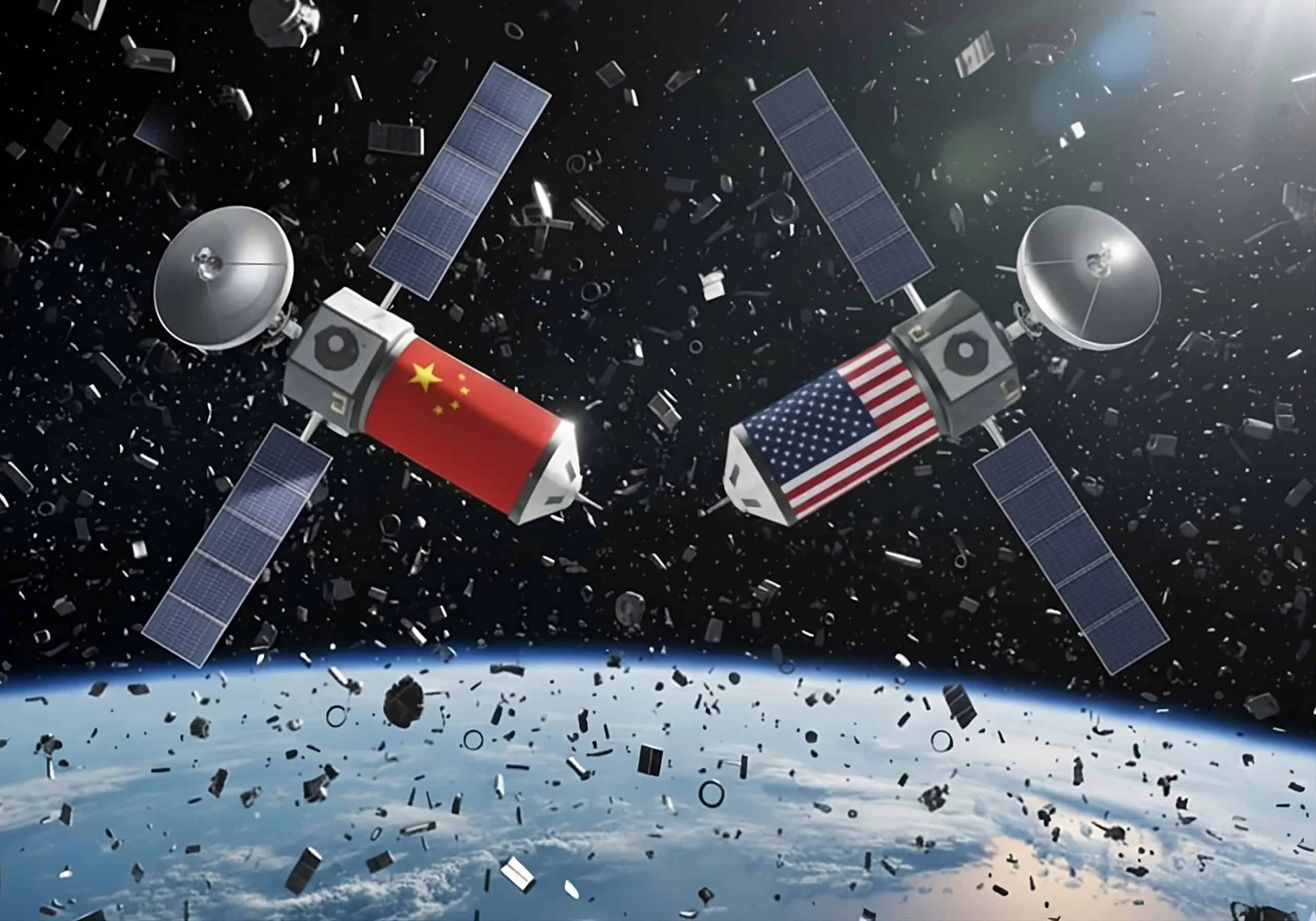 Risco de colisão entre satélites obriga cooperação inédita entre NASA e China, após alerta chinês assumir manobra de desvio Risco de colisão entre satélites força parceria rara entre China e EUA no espaço